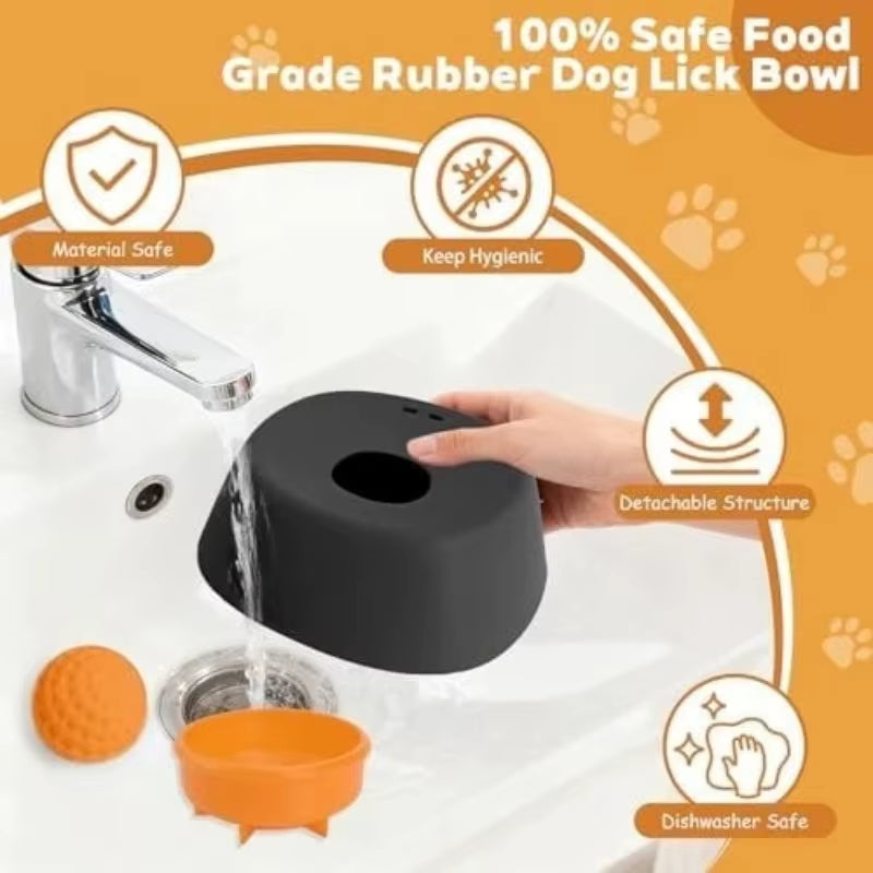 Pawfully Slow Feed, Anti-Choking Liquid Treat Bowl (New)