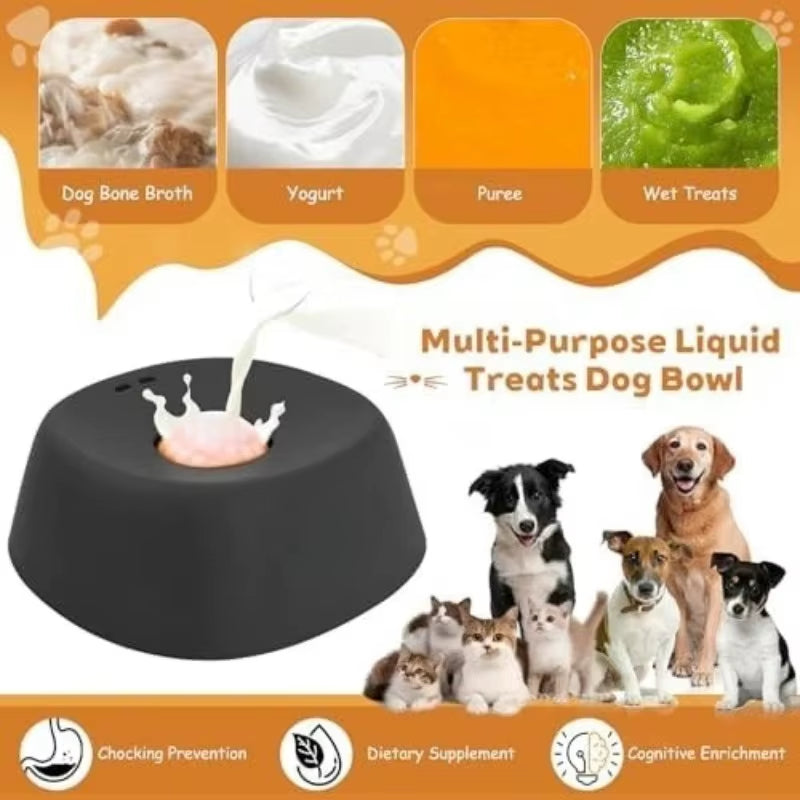 Pawfully Slow Feed, Anti-Choking Liquid Treat Bowl (New)