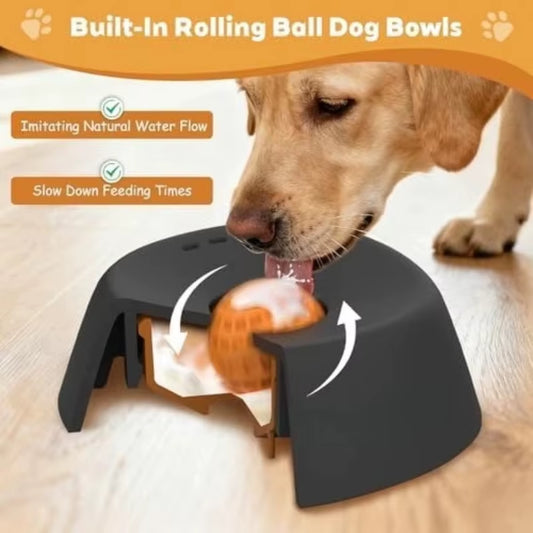 Pawfully Slow Feed, Anti-Choking Liquid Treat Bowl (New)